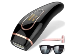 Depiladora Ipl 999999 Flashes 5 Níveis com Sensor de Tom de Pele Preto IKIKSO