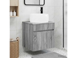 Vidaxl Vanidade De Pia De Parede Sonoma Cinzento 49 X 44,5 X 66 Cm
