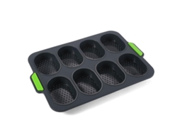 Forma Oval Perfurada De Silicone Com 8 Compartimentos Para Bolo, Utensílios De Cozinha Faça Você Mesmo, Cinza Aquaforge