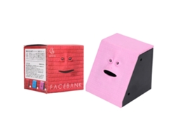 Ats caja Piggy Bank Face Bank Comer Monedas Niños Divertida Regalo Cumpleaños Decoración Rosa