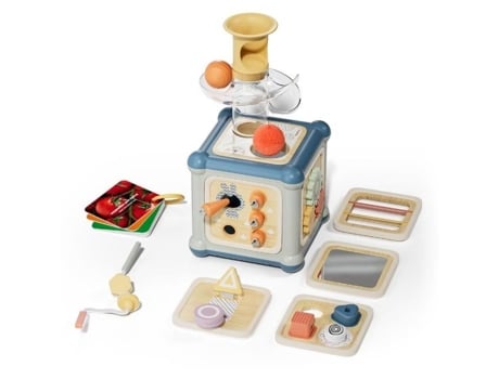 Cubo Multiactividades 10 Em 1 Em Madeira, Jogo Educativo, A Partir De 12 Meses, Topbright Jactal