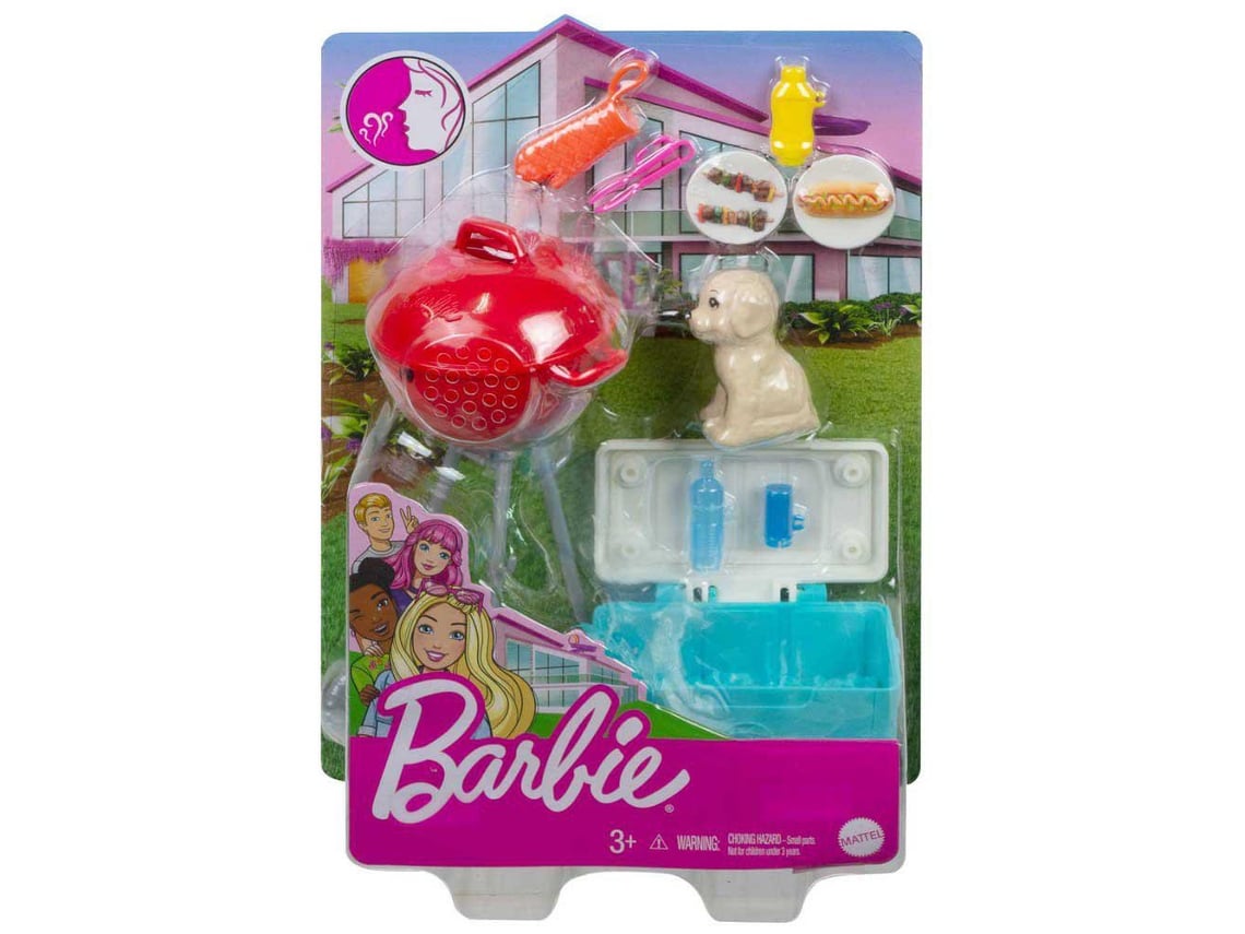 Barbie e a Partir Definir a Partir de Jogo com Churrasco