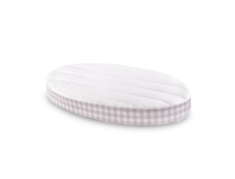 Colchão Retro 75 X 40 Cm Colchão De Berço Oval Em Espuma Viscoelástica Com Sistema Diamante, Firmeza Média, 5 Cm De Espessura Mi Primer Colchón
