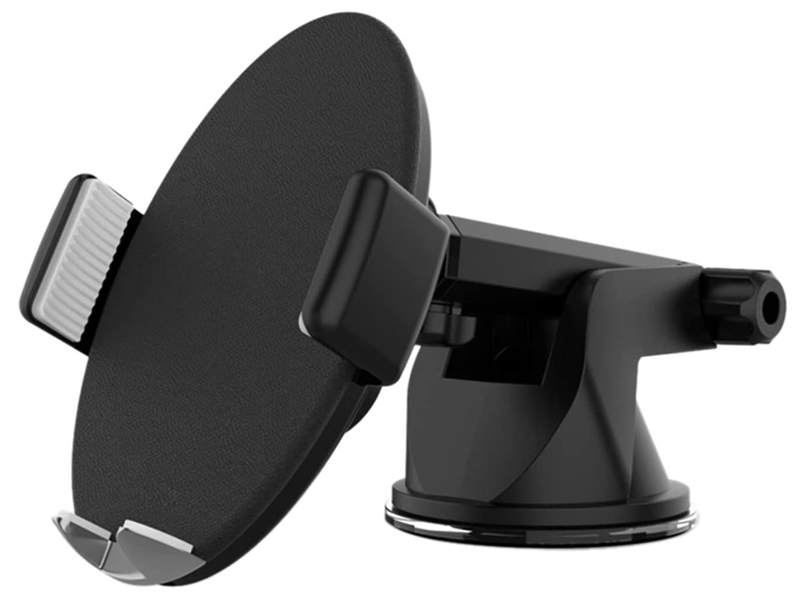 Carregador Rotação Car Phone Mountcar Mount Qi Wireless Holder One Touch Open Quick Fast YIZHOOD Preto