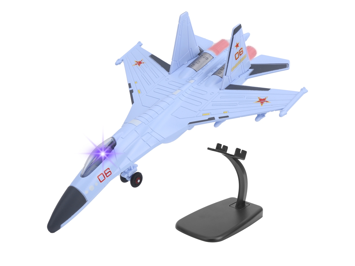 Primerox modelo de Aeronave de Liga com Luz e Som para Crianças 3+ Decor e Coleção Roxo
