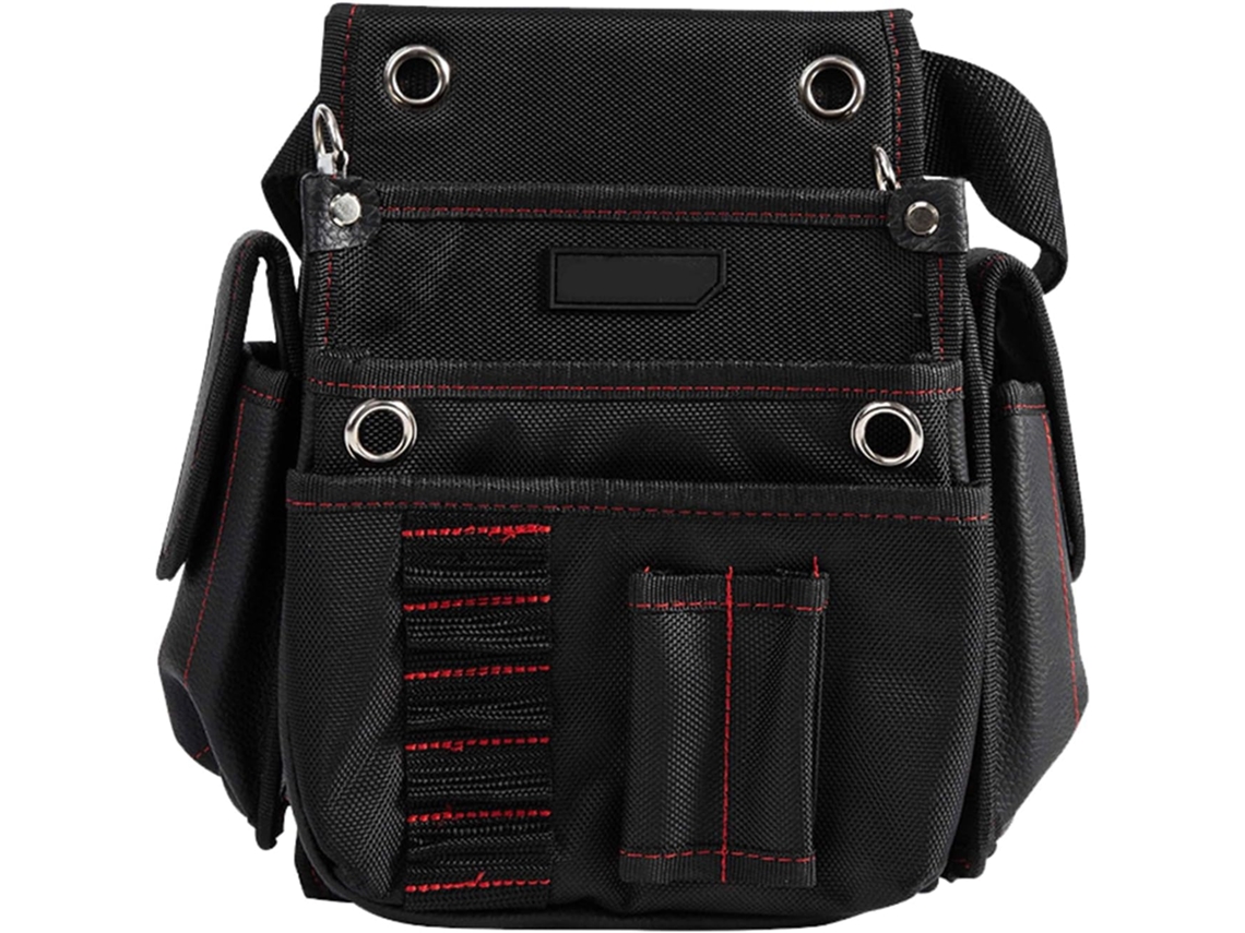 Bolsa De Ferramentas Com Vários Bolsos, Pochete Para Eletricista Com Cinto Ajustável Armazenamento Conveniente E Suporte