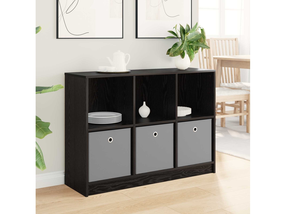 Vidaxl Buffet Com Gaveta Carvalho Preto 102 X 32 X 73,5 Cm
