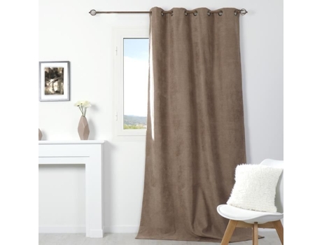 Cortina Blackout Isolante 140 X H260 Cm Alaska Bege EMINZA