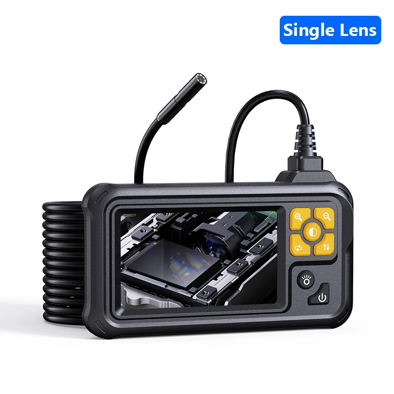 (lente Única, 1m) Câmera Endoscópica Industrial, Tela Ips De 4,3 Polegadas, À Prova D'água Ip67, Com Função De Iluminação.