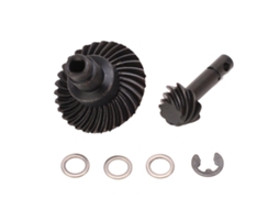 Mali conjunto de Engrenagens Cônicas Rc 8t 30t Aço Resistente para Carro Axial 1/10 Scx10 Ii Iii Capra 1.9 Utb
