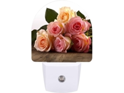 Luminária De Parede Quarto, Banheiro, Corredor E Mesa De Cabeceira, Com Design De Rosa E Sensor Led Light Ideal