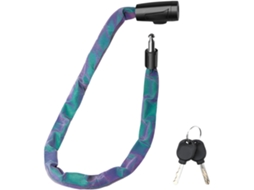 Cadeado Refletor Com Chaves, Corrente Antifurto Para Bicicleta
