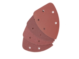 40 Peças De Lixa Triangular 140mm*90mm 60 80 120 240 Com 5 Buracos Para Lixadeira De Polimento