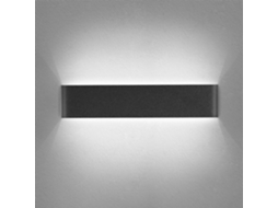 Rebe lâmpada de Parede Led Preta 14w 6000k Branco Frio 40cm Design Moderno para Quarto Sala de Estar Corredor Escada 220v