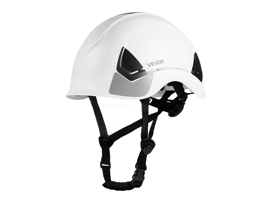 Capacete de segurança ajustável ventilado ABS classe C Vevor para construção civil