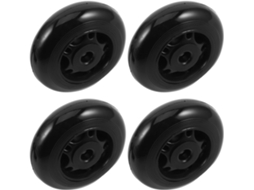 Conjunto De 4 Rodas Para Equipamentos Ginástica, Com Furo 8 Mm