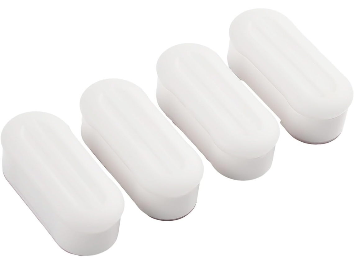 Amortecedor De Assento Sanitário, Pacote Com 4 Unidades De Almofadas Plástico Branco Para Reparo Acessórios Banheiro