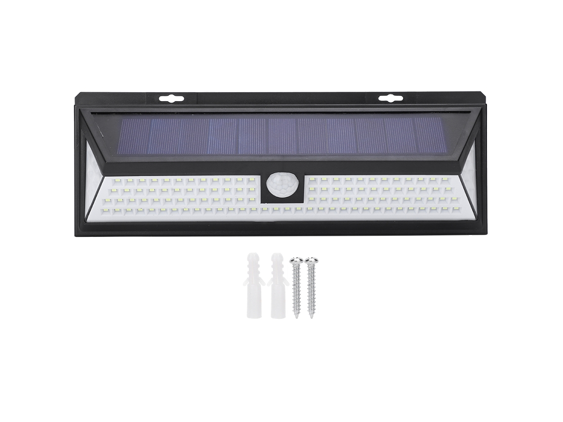 Luz Solar de Parede com Sensor de Movimento Led Jardim Segurança Externa Tipo a