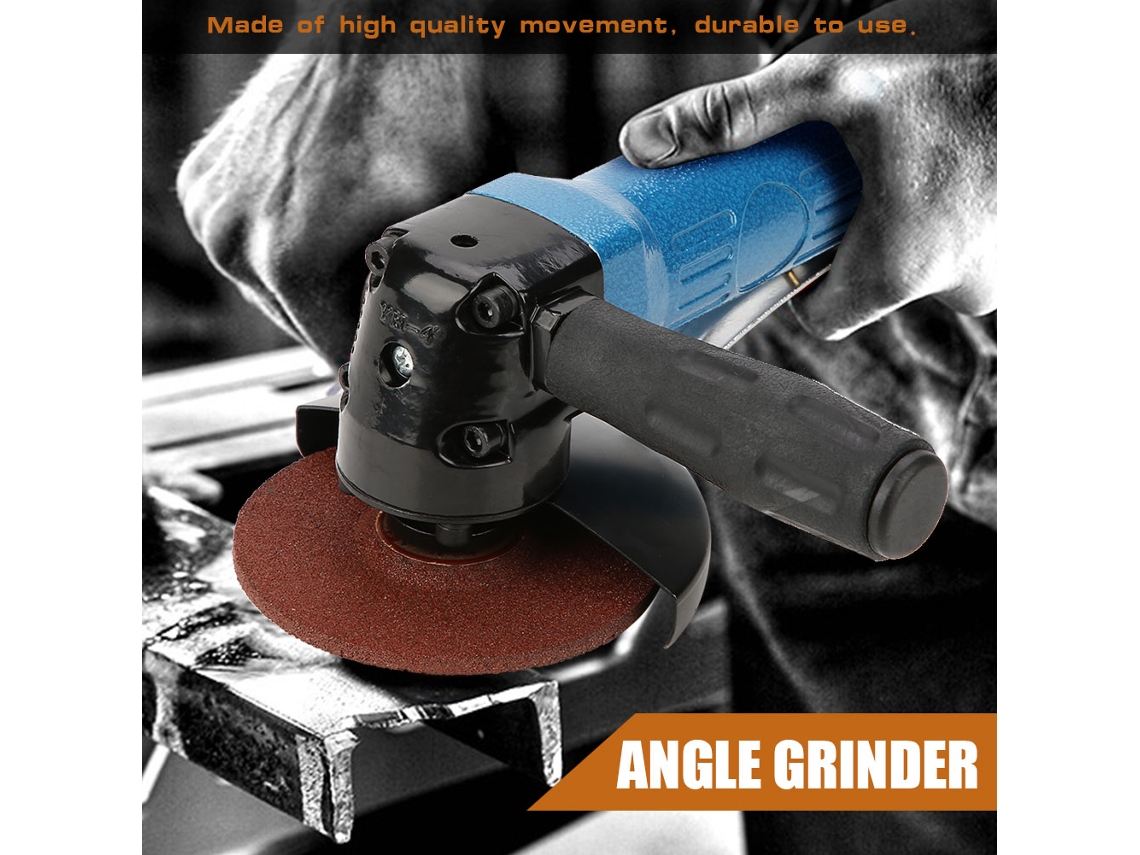 Laxiscreed Esmeriladora Angular Pneumática Com Discos De Raspar E Polir, 11.000 Rpm