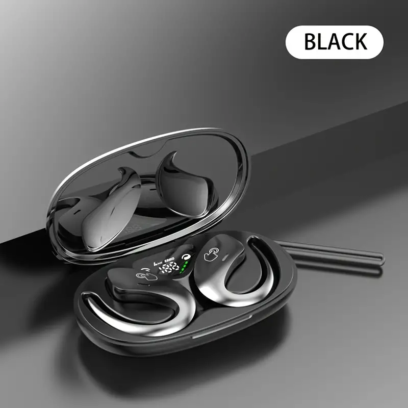 Fones de Ouvido Bt Fone de Ouvido Bluetooth de Alto Volume Preto GODTVAGT