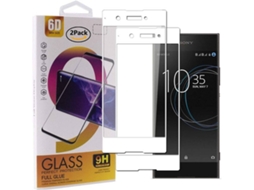 Película Vidro Temperado Sony Xperia XA1 HONGWE. Cobertura Completa Branco