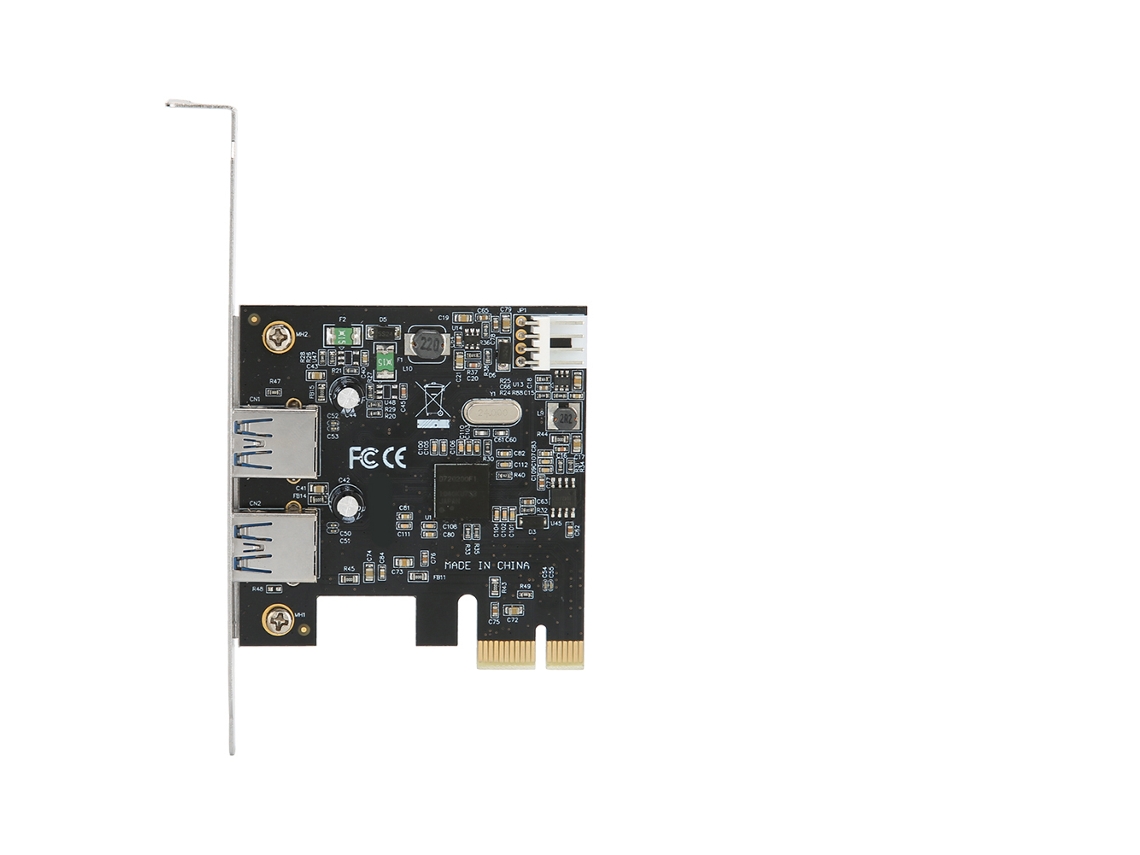 Placa De Expansão Usb3.0 2 Portas Adaptador Pcie 5gbps Placa De Conversão De Alta Velocidade