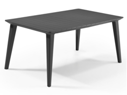 KETER Mesa LIMA jardim exterior terraço resina 160 cm grafite WxDxH cm 157x98x74