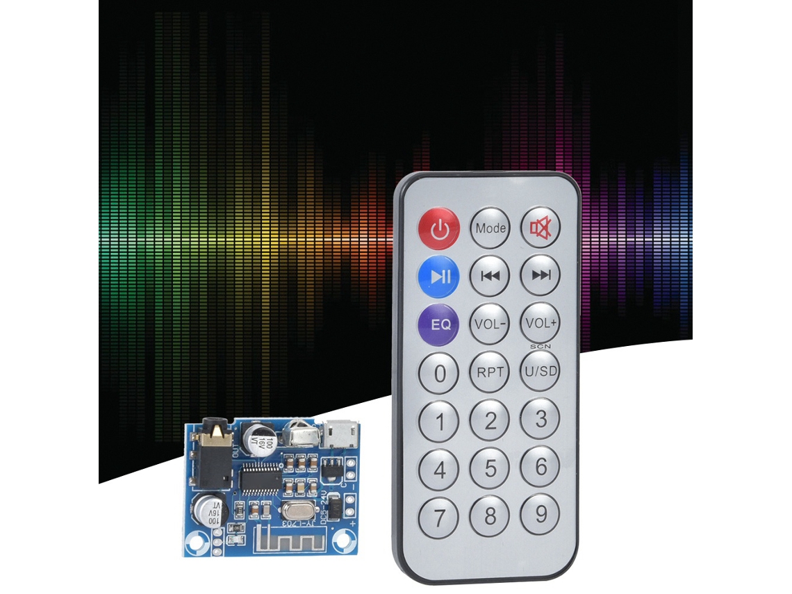 Laxiscreed Altifalante Bluetooth Para Carro Com Amplificador E Decodificador, Compatível Com Dc 5-24v