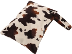Bolsa Clutch Feminina Com Estampa De Vaca, Bolsa De Mão Com Zíper Para A Noite Com Estampa Animal.