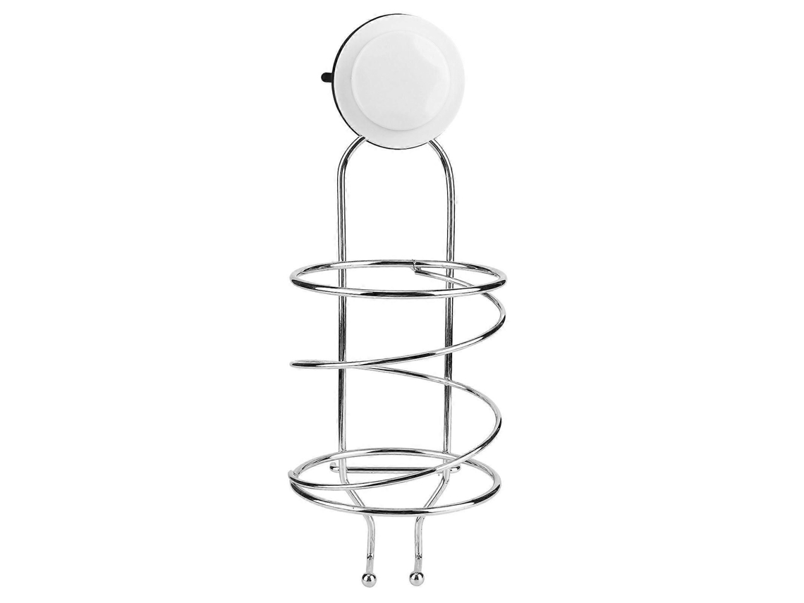Suporte para Secador de Cabelo em Forma Espiral Ventosa Rack Cabide Banheiro Armazenamento GOKOCO
