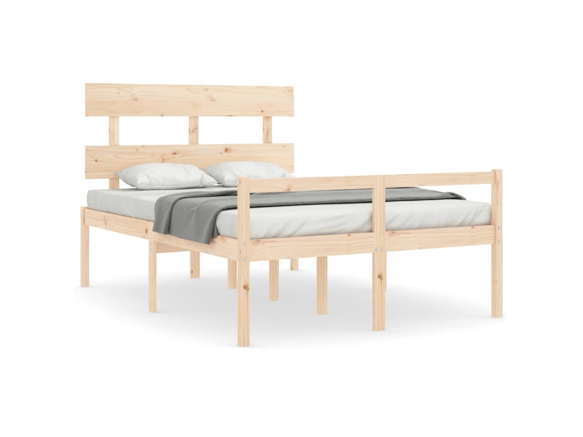 Senior Bed, Senior Beds Vidaxl Marrom Madeira (140 X 190 Cm)
