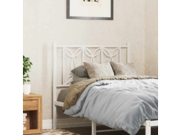 Vidaxl Cabeceira De Substituição 75 Cm Metal Branco