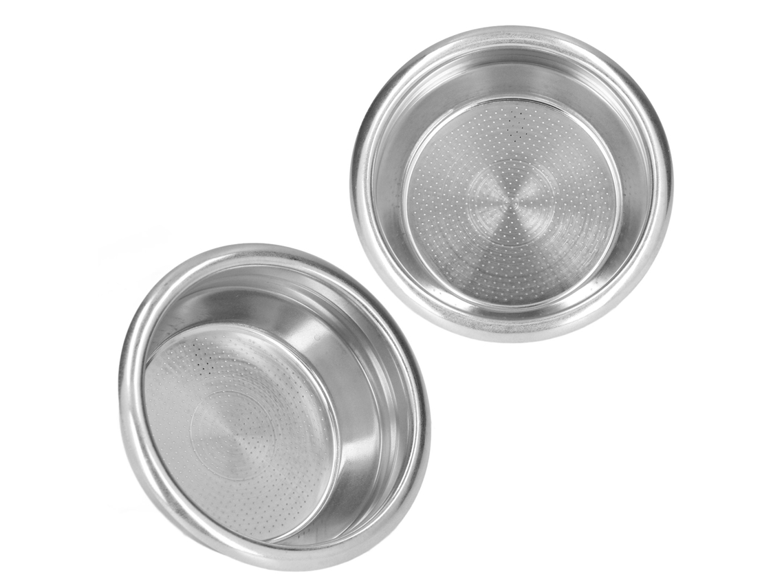 Cesto De Filtro Café Em Aço Inoxidável Para 2 Xícaras, Compatível Com Máquinas Semiautomáticas Conjunto Unidades