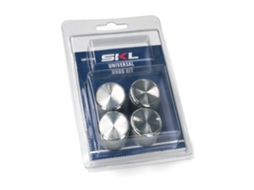 Puxador de Cozinha com Adaptadores Kit Prateado com 4 Peças Fogão/placa a Gás Cok1778un