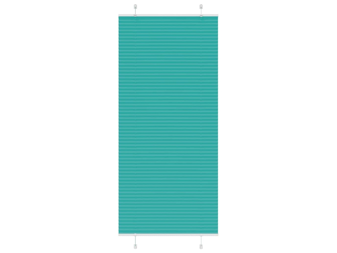 Vidaxl Gasolina Verde Plissada Cega 100x200 Cm Largura Tecido 99,4 Cm