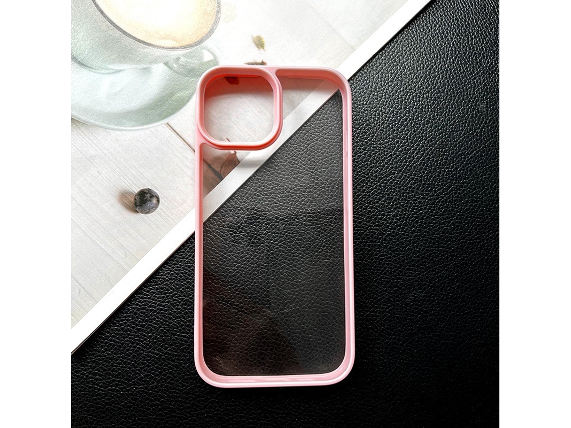 2 Unidades De Capa Para Iphone 17 Com Adesivo Cremoso Para Trilhos, Em Acrílico Transparente.