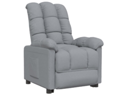 Recliner Chair, Recliner Chairs Vidaxl Cinzeto Tecido