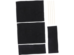Conjunto de Capas Alipis em Tecido e Pe Dobrável, Resistente Ideal para Camping, Jardim, Rio