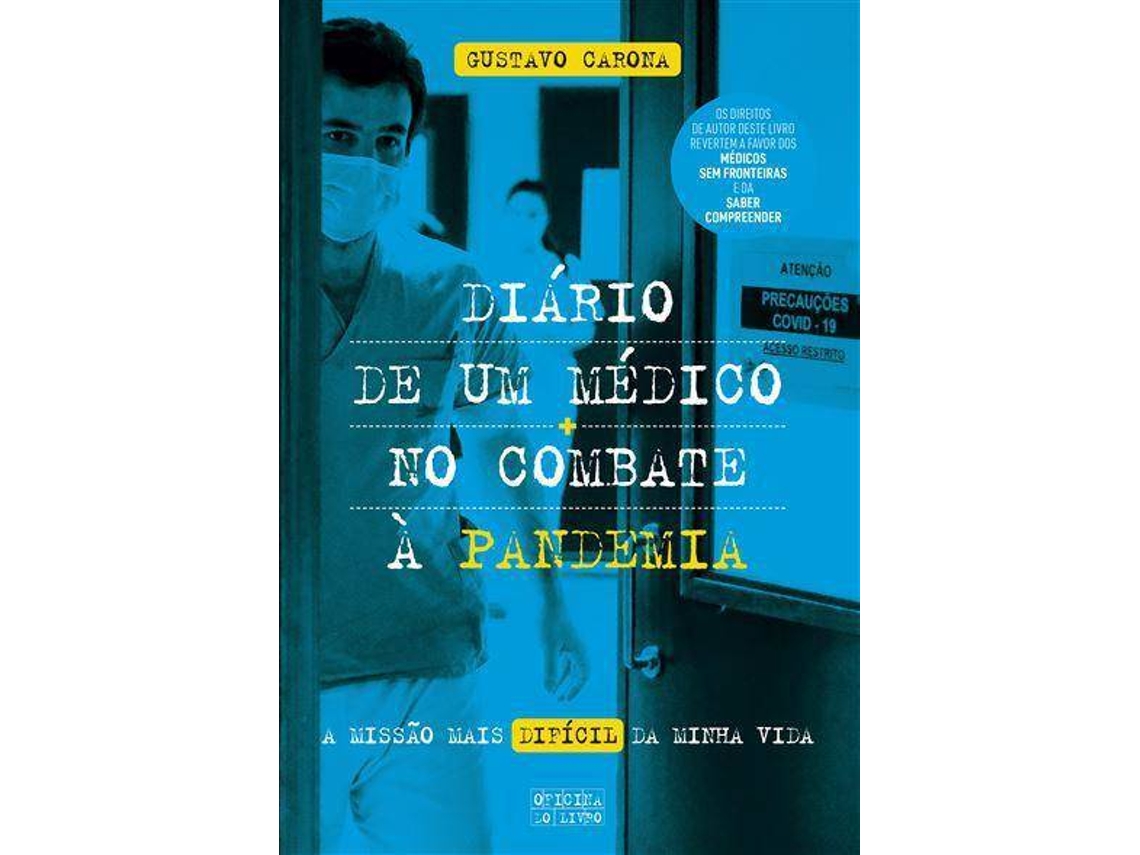 Livro Diário de um Médico no Combate à Pandemia de Gustavo Carona (Português)