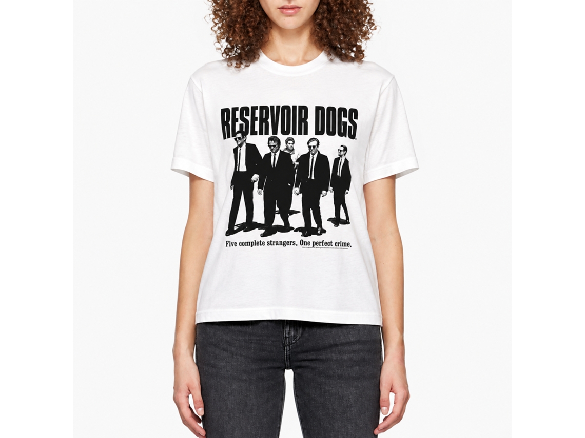 Rockinstone Reservoir Dogs Movie One Perfect Crime White Adult T-shirt Size:s