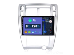Auto Rádio Carro Bluetooth Autoradio 8GB RAM 128G ROM CarPlay Navegação GPS Ecrã Táctil RoverOne para Hyundai Tucson 1 2004-2009  