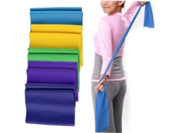 Faixa Elástica De Resistência Para Yoga, Exercícios Borracha, Treinamento Flexibilidade Cintura, Braços E
