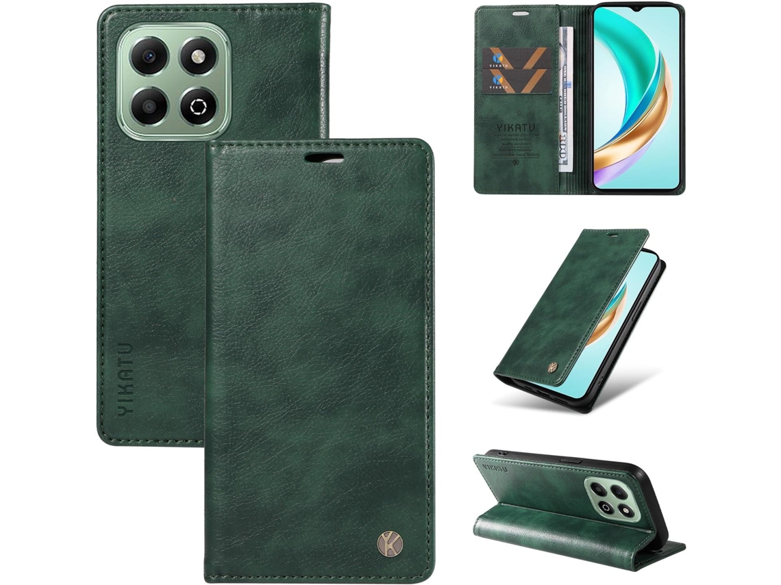 Capa Para Honor X6b 4g, Capa Carteira Em Couro Pu Resistente A Impactos, Capa Dobrável Flip Resistente A Impactos Porta