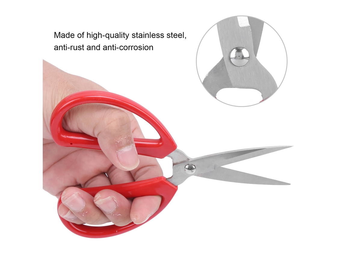 Tijeras De Acero Inoxidable Para Uso Pesado Y Multiusos Con Mango Ergonómico Herramienta Versátil Para Cocina, Manualidades Y Costura