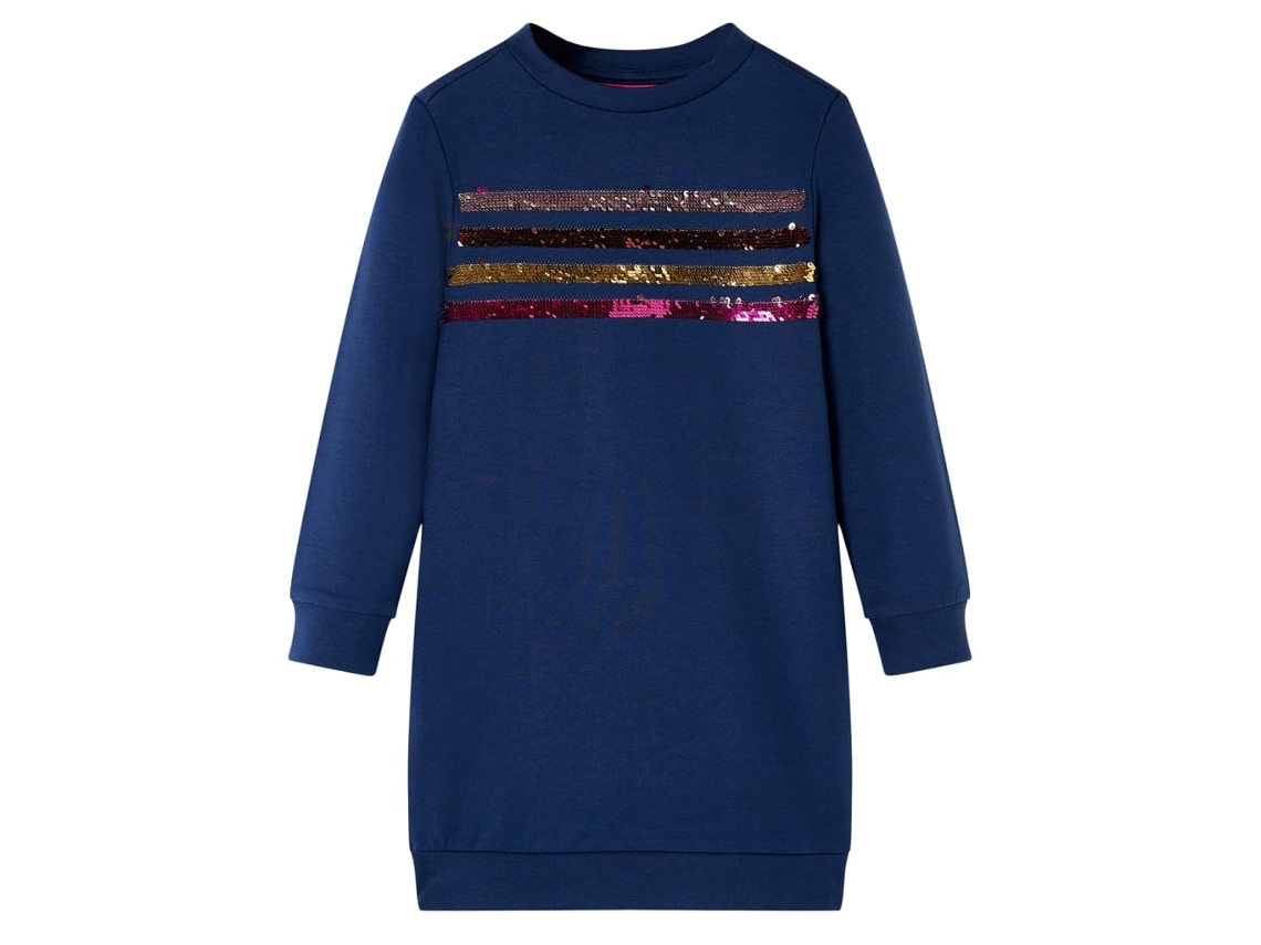 Vestido Para Criança Azul-marinho 104