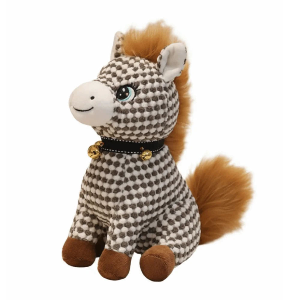 Estatueta Fofa e Criativa de Cavalo do Zodíaco Makawaii MDUG (marrom, 22 Cm)