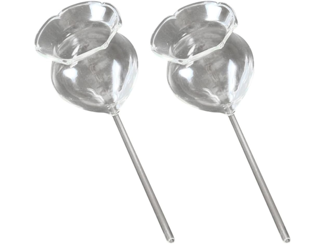 Sistema De Rega Automática Com Globos De Vidro Prateado Para Plantas De Interior E Jardim, Prático E Fácil
