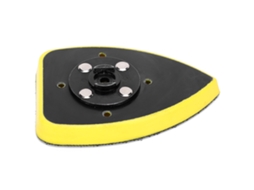 Disco de lixa triangular universal 70x100mm para lixadeiras, acessório para polimento e esmerilhamento.