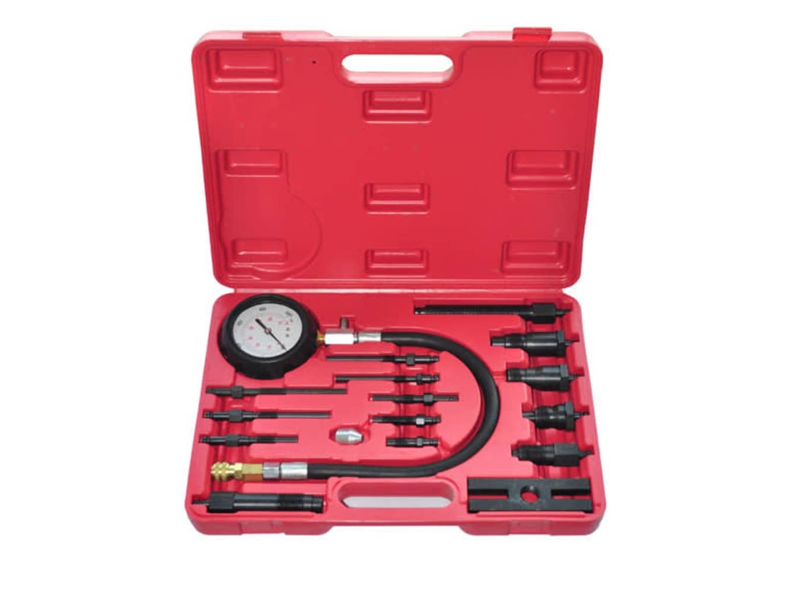 Vidaxl Kit De Teste De Compressão Para Motor Diesel 17 Peças