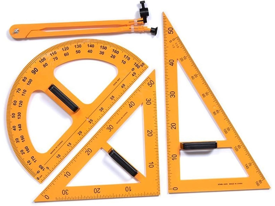 Compasso De Desenho Gliget Para Geometria, Conjunto De Réguas